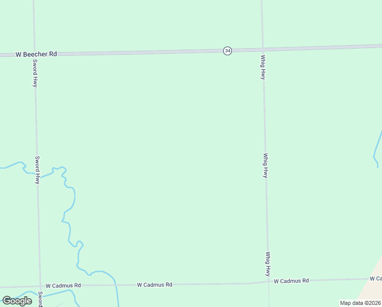 map of restaurants, bars, coffee shops, grocery stores, and more near 2556 Whig Highway in Adrian