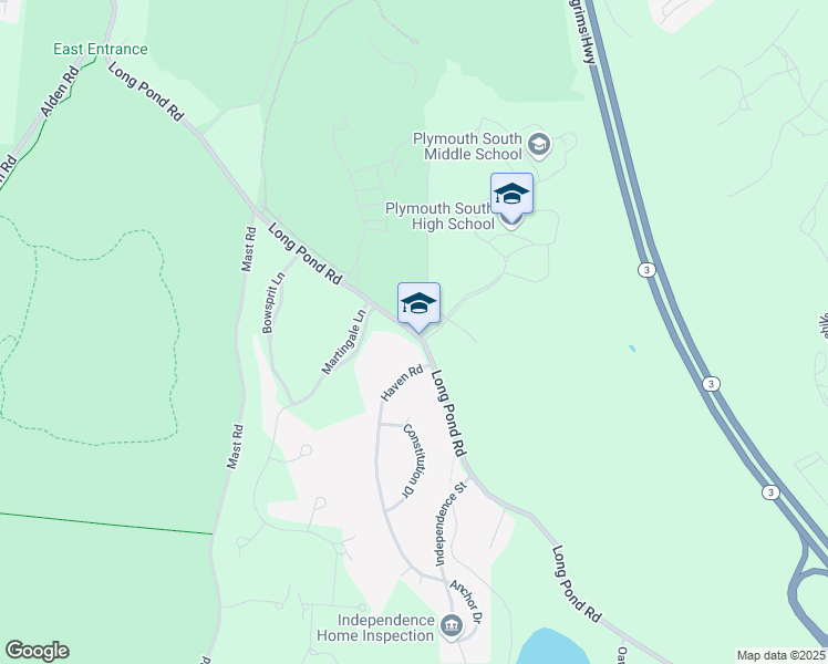 map of restaurants, bars, coffee shops, grocery stores, and more near 488 Long Pond Road in Plymouth