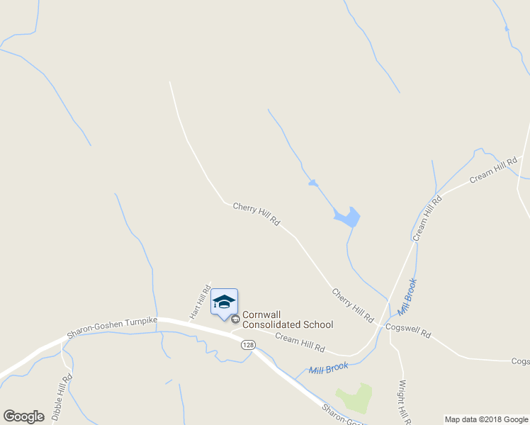 map of restaurants, bars, coffee shops, grocery stores, and more near 64 Cherry Hill Road in Cornwall