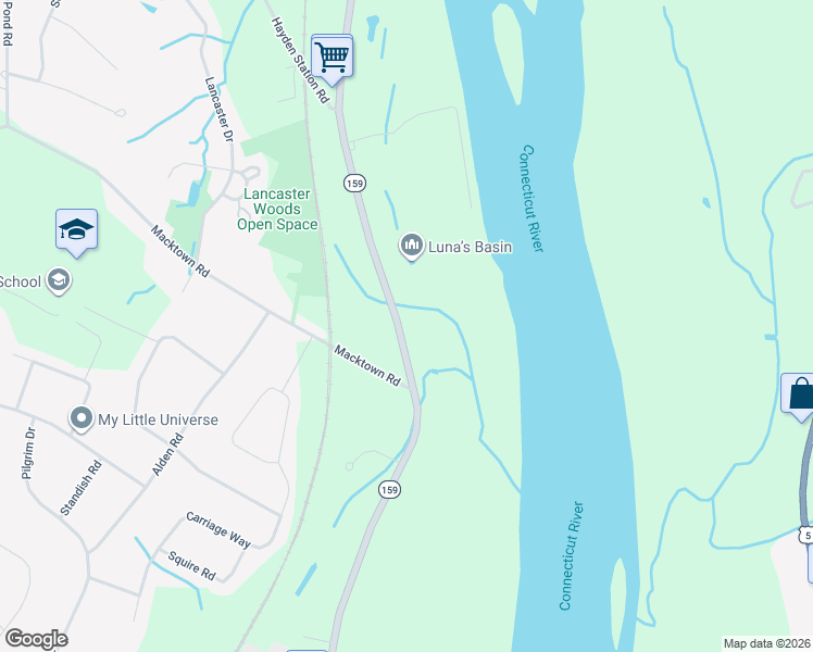map of restaurants, bars, coffee shops, grocery stores, and more near 860 Palisado Ave in Windsor