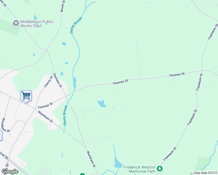 map of restaurants, bars, coffee shops, grocery stores, and more near 69 Thomas Street in Middleborough