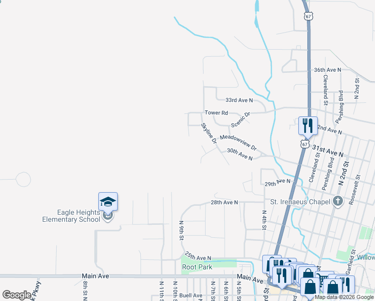 map of restaurants, bars, coffee shops, grocery stores, and more near 720-736 Schick Rd in Clinton