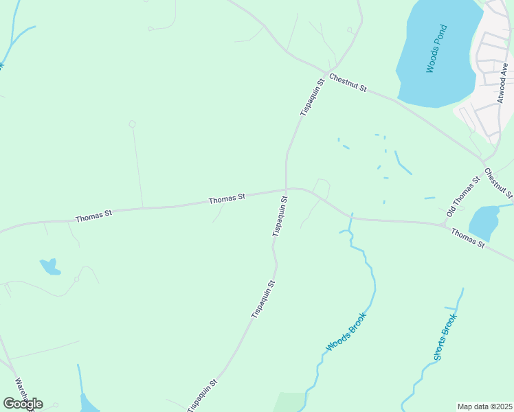 map of restaurants, bars, coffee shops, grocery stores, and more near 129 Thomas Street in Middleborough