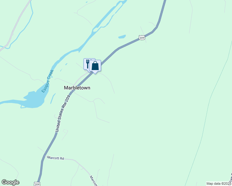 map of restaurants, bars, coffee shops, grocery stores, and more near Hainer Road in Kingston