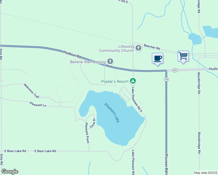map of restaurants, bars, coffee shops, grocery stores, and more near 2926 Lake Avenue in Osseo