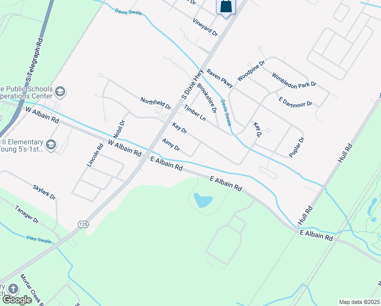 map of restaurants, bars, coffee shops, grocery stores, and more near 5360 Aimy Drive in RAISINVL Township