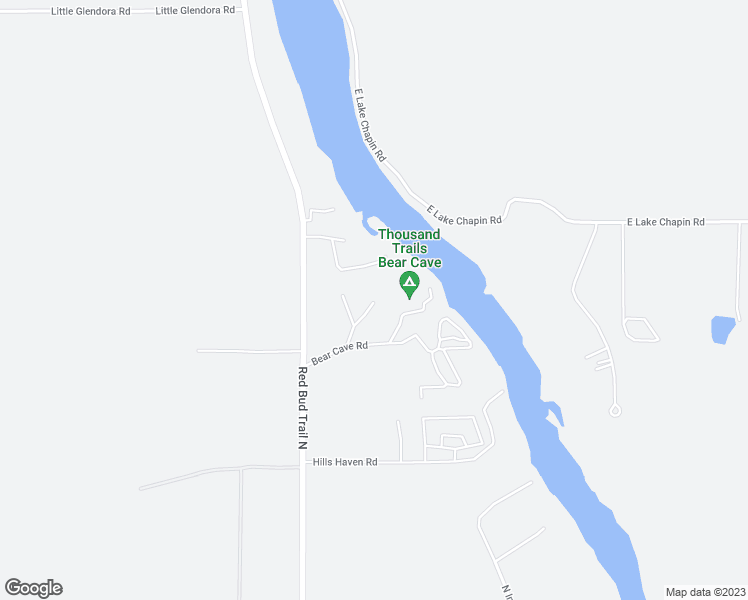 map of restaurants, bars, coffee shops, grocery stores, and more near 4079 Bear Cave Road in Buchanan