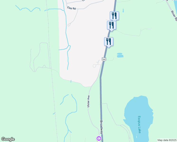 map of restaurants, bars, coffee shops, grocery stores, and more near 181 Ulster Avenue in Ulster Park
