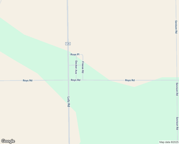 map of restaurants, bars, coffee shops, grocery stores, and more near 17226 Roys Road in Constantine