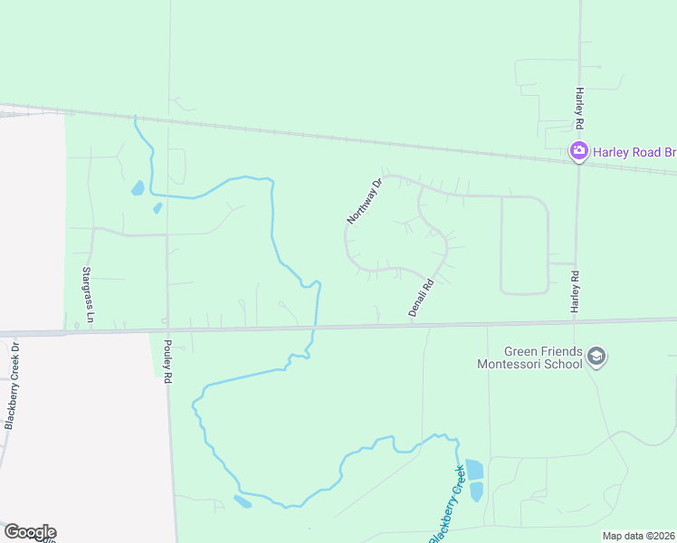 map of restaurants, bars, coffee shops, grocery stores, and more near 1N174 Northway Drive in Elburn