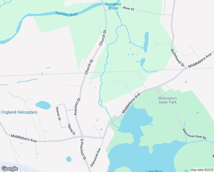 map of restaurants, bars, coffee shops, grocery stores, and more near 902 Park Place in Raynham