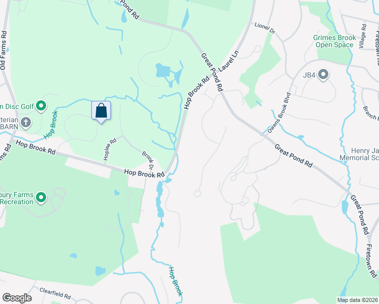 map of restaurants, bars, coffee shops, grocery stores, and more near 12 School House Lane in Simsbury