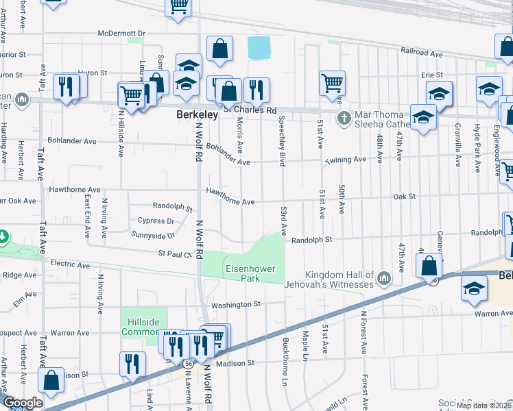 map of restaurants, bars, coffee shops, grocery stores, and more near 757 Morris Avenue in Hillside