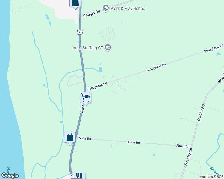 map of restaurants, bars, coffee shops, grocery stores, and more near 9 Daniel Drive in East Windsor