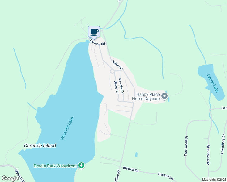 map of restaurants, bars, coffee shops, grocery stores, and more near 31 Davis Road in New Hartford