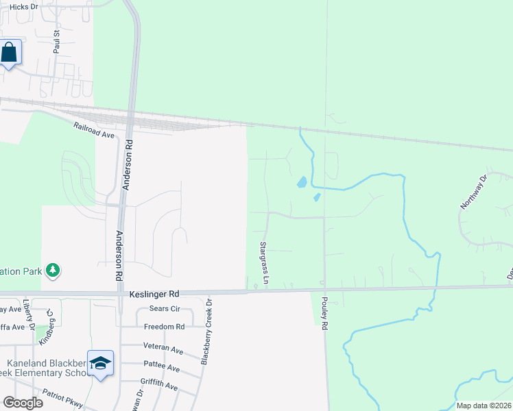 map of restaurants, bars, coffee shops, grocery stores, and more near 1N308 Stargrass Lane in Elburn