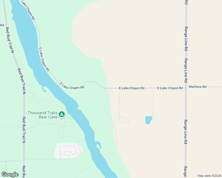 map of restaurants, bars, coffee shops, grocery stores, and more near 4370 East Lake Chapin Road in Berrien Springs