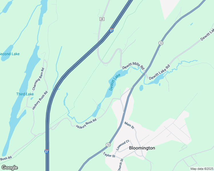 map of restaurants, bars, coffee shops, grocery stores, and more near 568 Dewitt Mills Road in Kingston