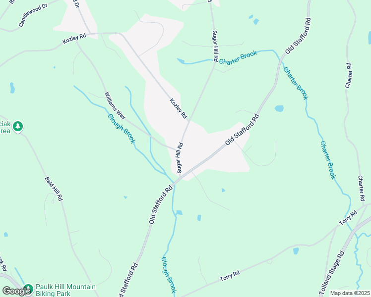 map of restaurants, bars, coffee shops, grocery stores, and more near 24 Sugar Hill Road in Tolland