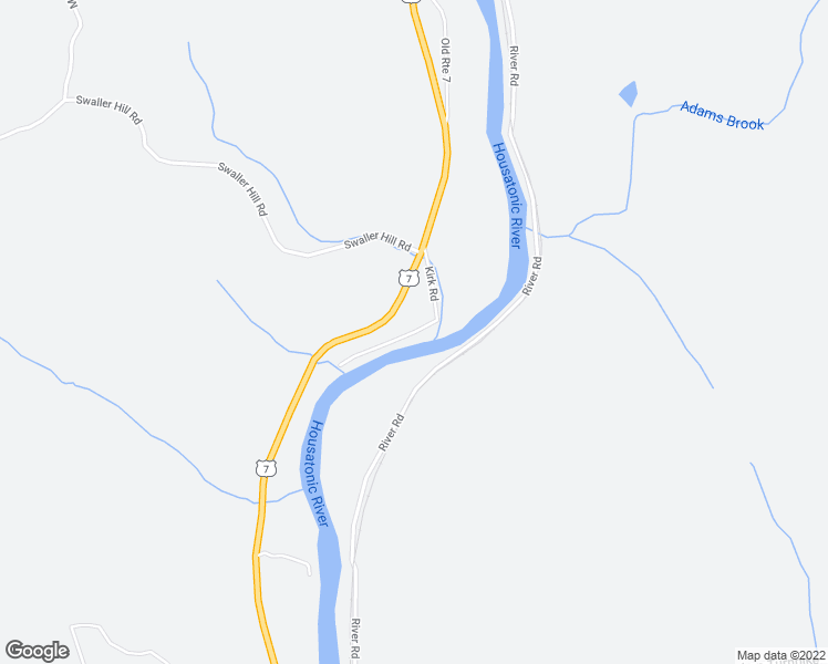 map of restaurants, bars, coffee shops, grocery stores, and more near 22 Kirk Road in Sharon