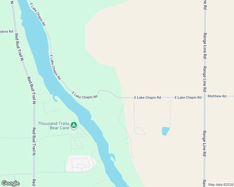 map of restaurants, bars, coffee shops, grocery stores, and more near 4370 East Lake Chapin Road in Berrien Springs