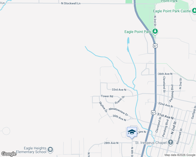 map of restaurants, bars, coffee shops, grocery stores, and more near 3401-3499 Tower Ct in Clinton