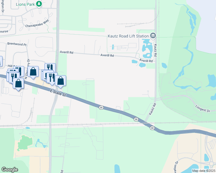 map of restaurants, bars, coffee shops, grocery stores, and more near 273 Dearborn Court in Geneva