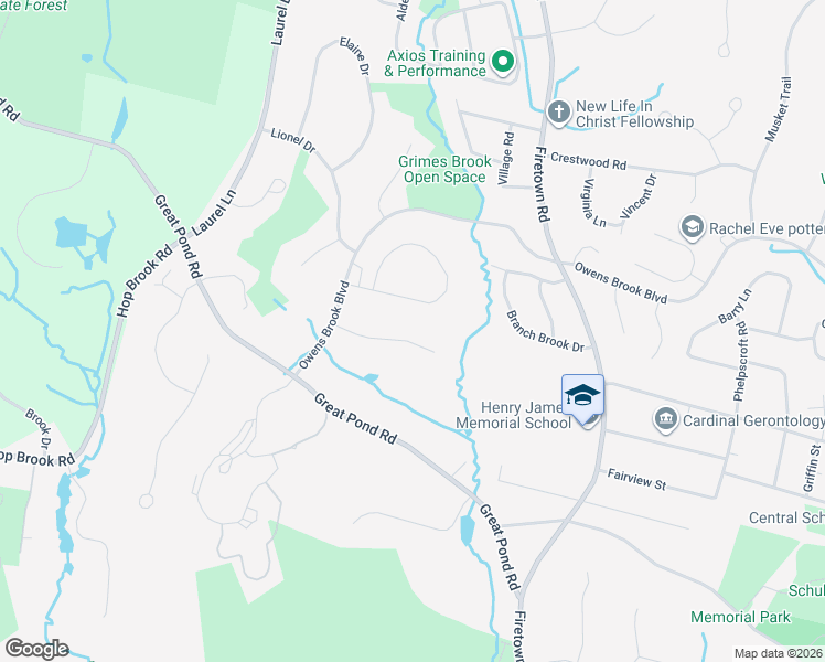 map of restaurants, bars, coffee shops, grocery stores, and more near 9 Michael Road in Simsbury