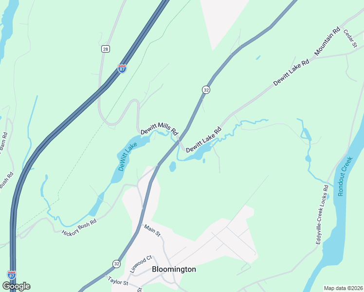 map of restaurants, bars, coffee shops, grocery stores, and more near 2680 New York 32 in Kingston