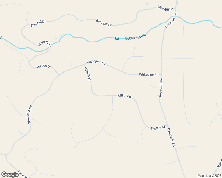 map of restaurants, bars, coffee shops, grocery stores, and more near Willit Way in Siskiyou County