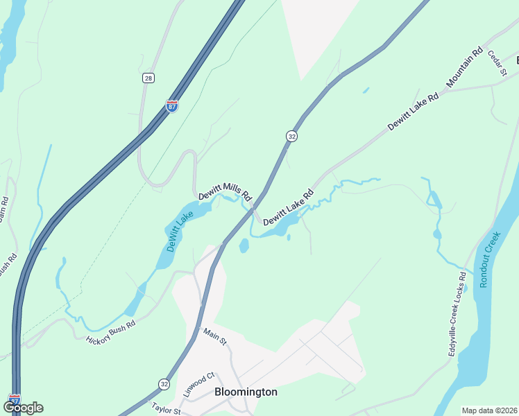 map of restaurants, bars, coffee shops, grocery stores, and more near 2680 New York 32 in Kingston