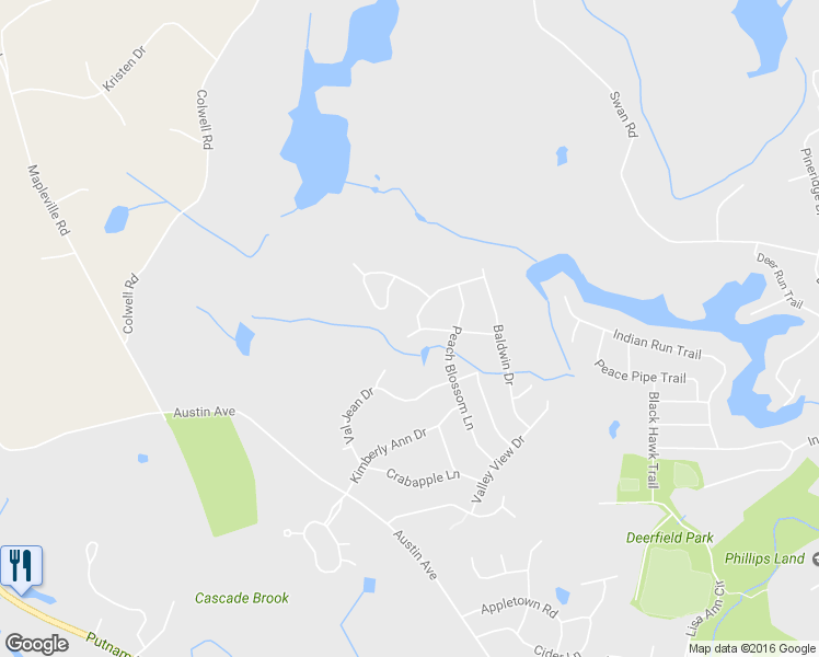 map of restaurants, bars, coffee shops, grocery stores, and more near 15 Macintosh Drive in Smithfield