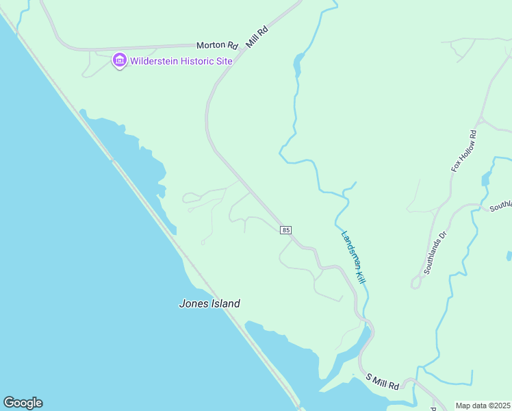 map of restaurants, bars, coffee shops, grocery stores, and more near 590-598 South Mill Road in Rhinebeck