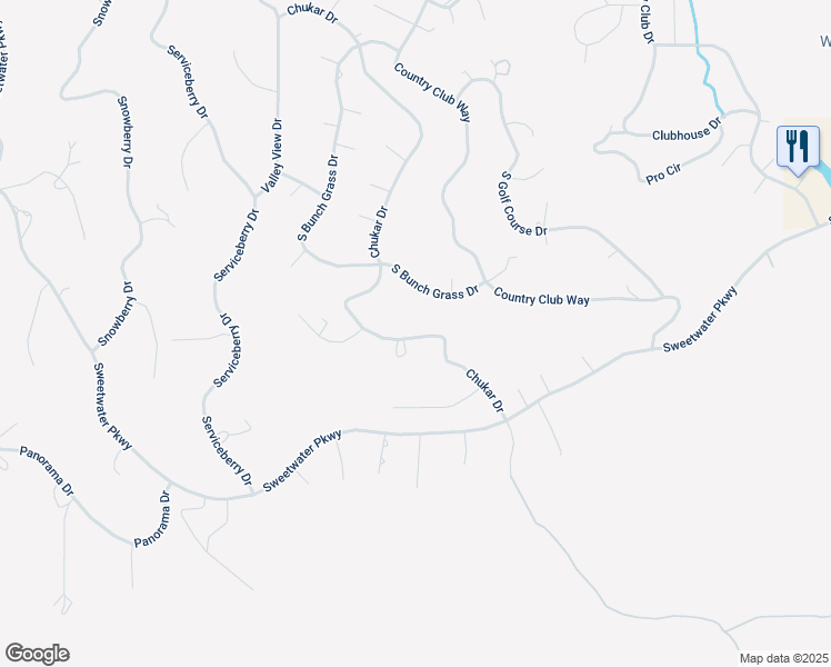map of restaurants, bars, coffee shops, grocery stores, and more near 3266 Chukar Drive in Garden City