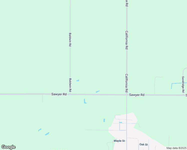 map of restaurants, bars, coffee shops, grocery stores, and more near 4357 Sawyer Road in Sawyer