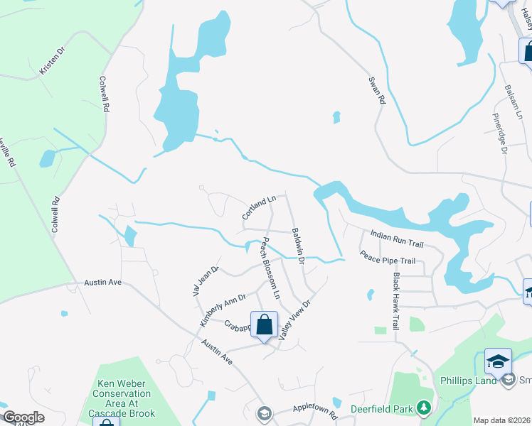 map of restaurants, bars, coffee shops, grocery stores, and more near 7 Macintosh Drive in Smithfield