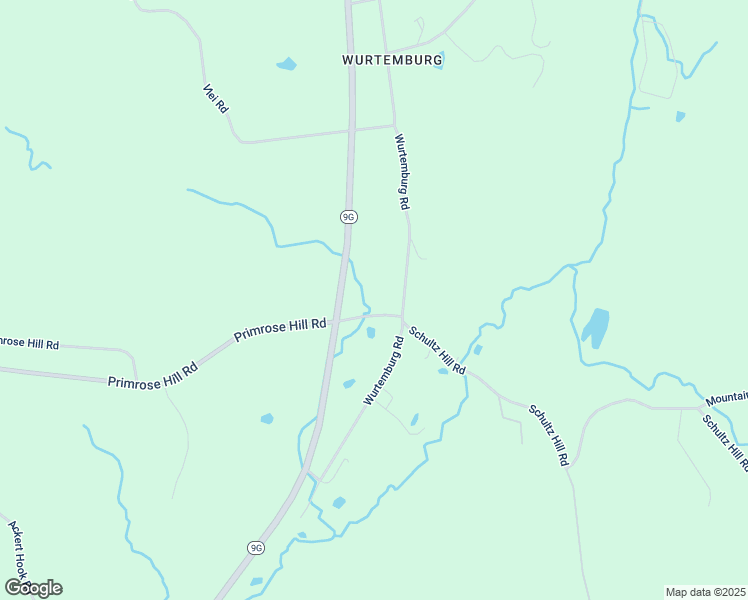 map of restaurants, bars, coffee shops, grocery stores, and more near 595 Primrose Hill Road in Rhinebeck