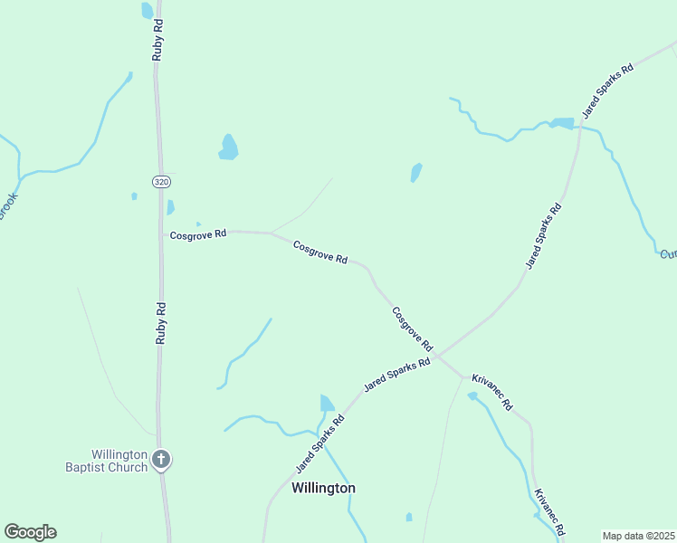 map of restaurants, bars, coffee shops, grocery stores, and more near 37 Cosgrove Road in Willington