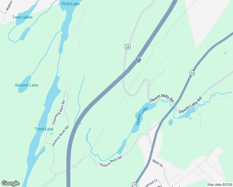 map of restaurants, bars, coffee shops, grocery stores, and more near 494 Dewitt Mills Road in Kingston
