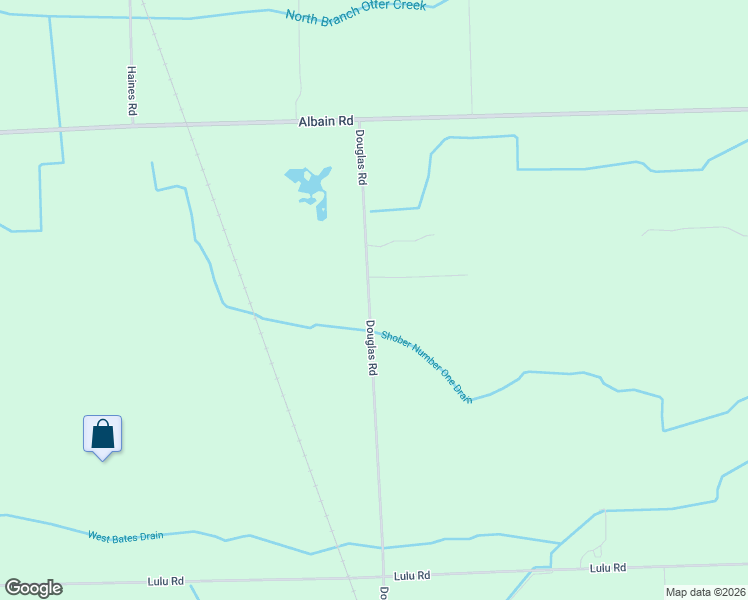 map of restaurants, bars, coffee shops, grocery stores, and more near 4203 Douglas Road in Ida