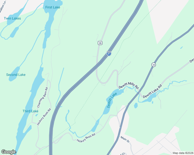 map of restaurants, bars, coffee shops, grocery stores, and more near 494 Dewitt Mills Road in Kingston