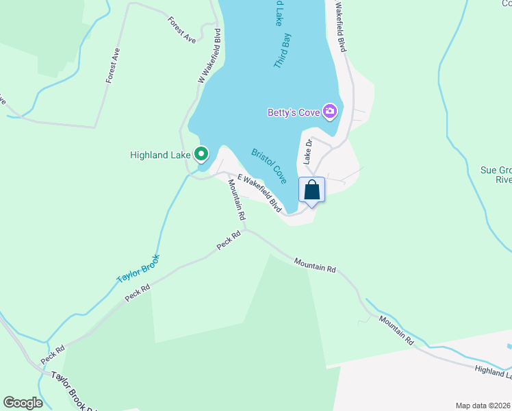 map of restaurants, bars, coffee shops, grocery stores, and more near 105 Mountain Road in Winchester