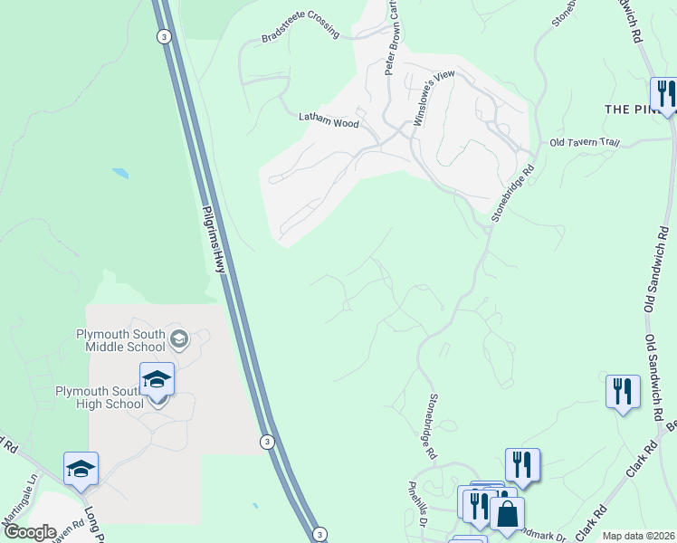 map of restaurants, bars, coffee shops, grocery stores, and more near 2 Grey Shale in Plymouth