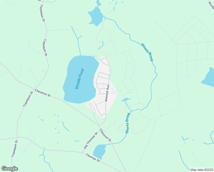 map of restaurants, bars, coffee shops, grocery stores, and more near 38 Atwood Avenue in Middleboro
