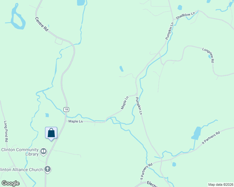 map of restaurants, bars, coffee shops, grocery stores, and more near 107 Maple Lane in Rhinebeck