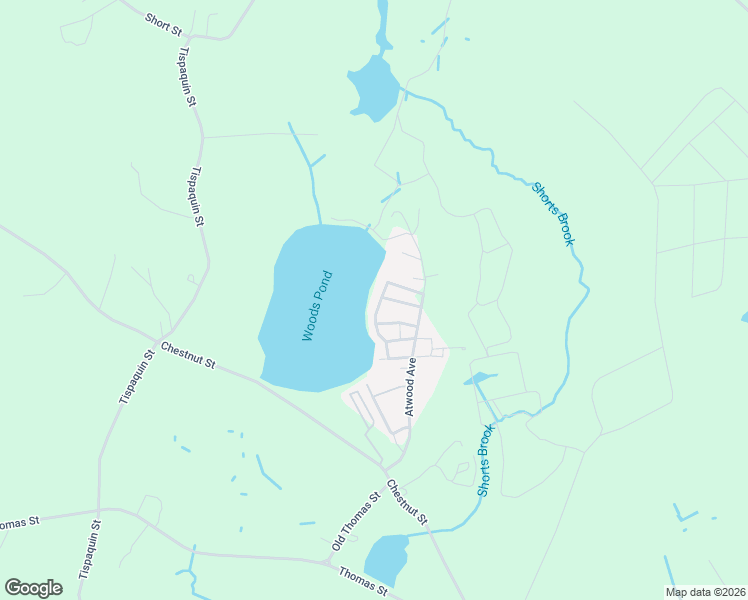 map of restaurants, bars, coffee shops, grocery stores, and more near 9 Lakeview Terrace in Middleborough