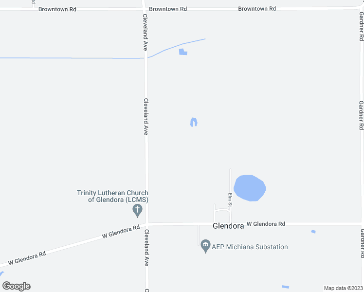 map of restaurants, bars, coffee shops, grocery stores, and more near 12597 Cleveland Avenue in Buchanan