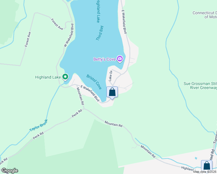 map of restaurants, bars, coffee shops, grocery stores, and more near 760 Lake Drive in Winchester