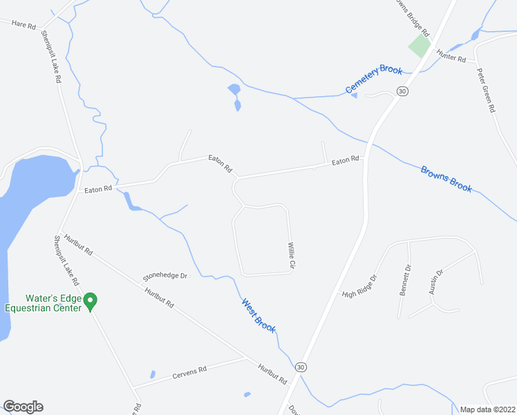 map of restaurants, bars, coffee shops, grocery stores, and more near 123 Willie Circle in Tolland