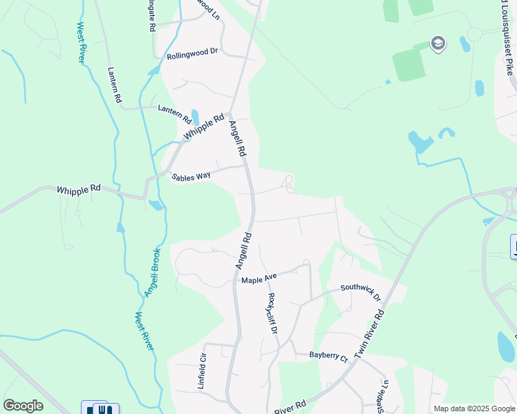 map of restaurants, bars, coffee shops, grocery stores, and more near 210 Angell Road in Lincoln